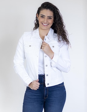 Chamarra Denim Indicum Denim De Mezclilla Para Mujer