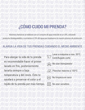 Chamarra denim Indicum Denim de mezclilla para mujer