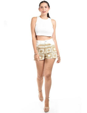 Short Roman Fashion de algodón para mujer