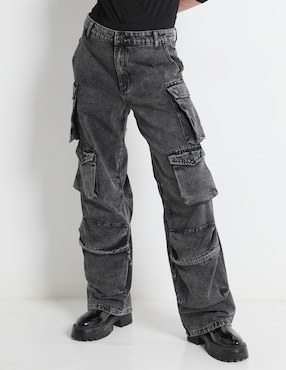 Jeans Straight MAP Corte Cintura Para Mujer