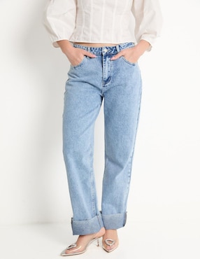 Jeans Straight MAP Corte Cintura Para Mujer