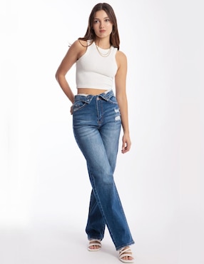 Jeans straight Roman Fashion para mujer