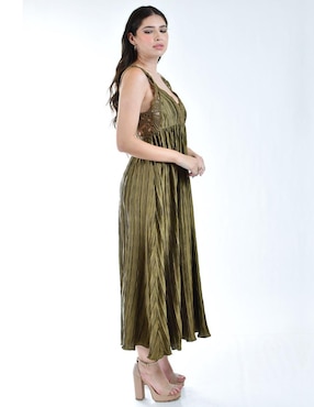 Vestido crop de fiesta Roman Fashion escote V