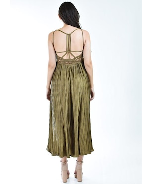 Vestido crop de fiesta Roman Fashion escote V