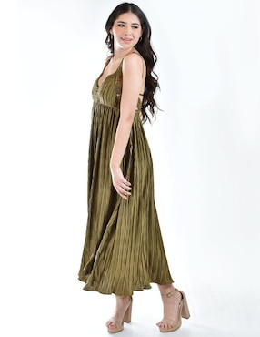 Vestido crop de fiesta Roman Fashion escote V