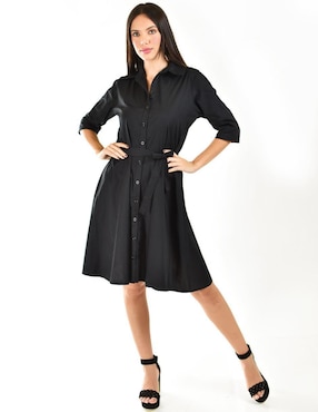 Vestido a la rodilla casual Roman Fashion para mujer