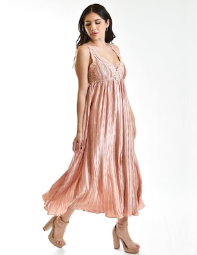 Vestido crop de fiesta Roman Fashion escote V