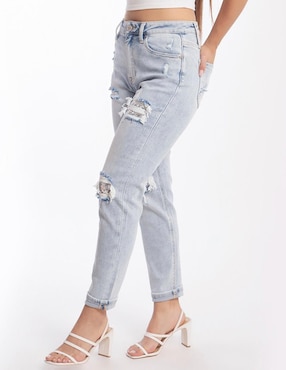 Jeans relaxed Roman Fashion J-Bal-6635-Claro para mujer