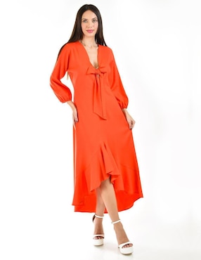 Vestido Midi Casual Roman Fashion Para Mujer