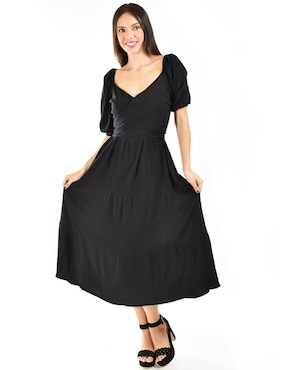 Vestido midi casual Roman Fashion para mujer