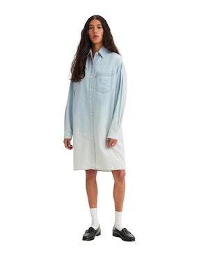 Vestido A La Rodilla Casual Levi's Para Mujer