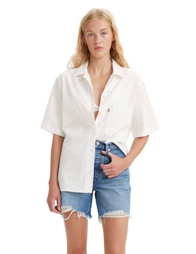 Camisa Levi's De Algodón Manga Corta Para Mujer