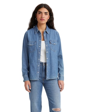 Camisa Levi's De Algodón Manga Larga Para Mujer