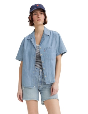 Camisa Levi's De Algodón Manga Corta Para Mujer