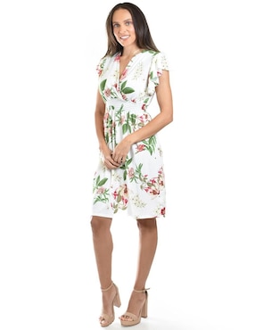 Vestido a la rodilla casual Roman Fashion para mujer