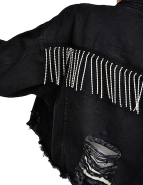 Chamarra Roman Fashion de mezclilla para mujer