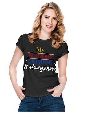 Playera Manga Corta Marëvnyk Yoga Cuello Redondo Para Mujer