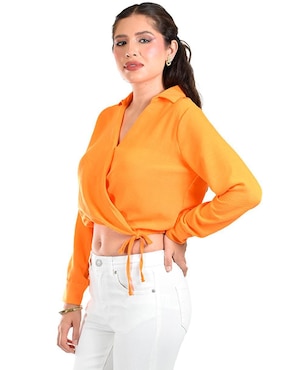 Blusa Roman Fashion manga larga para mujer
