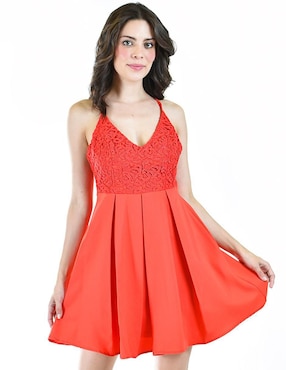 Vestido Corto De Fiesta Roman Fashion Escote V