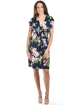 Vestido a la rodilla casual Roman Fashion para mujer