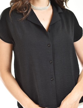 Blusa Roman Fashion manga corta para mujer