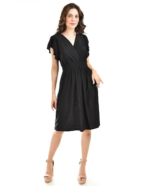Vestido a la rodilla casual Roman Fashion para mujer