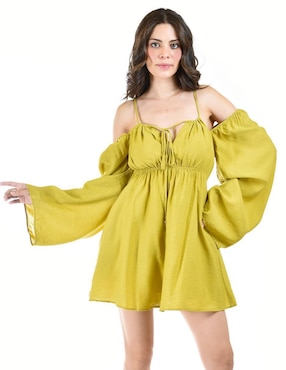 Vestido Corto Casual Roman Fashion Para Mujer