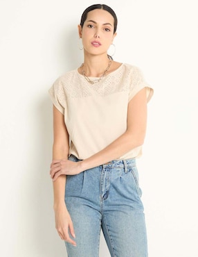 Blusa Vero Moda Manga Corta Para Mujer