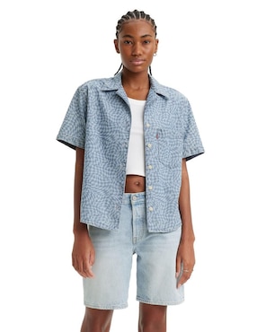 Camisa Levi's De Algodón Manga Corta Para Mujer