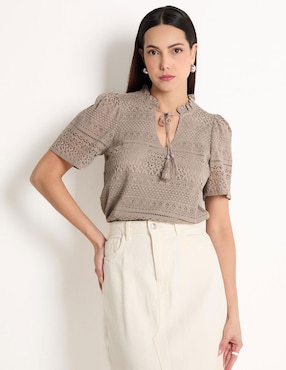 Blusa Vero Moda Manga Corta Para Mujer