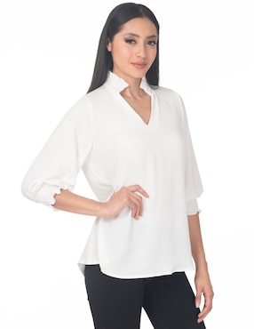 Blusa Lvyou Manga 3/4 Para Mujer