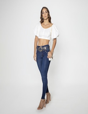 Blusa Studio F manga corta para mujer