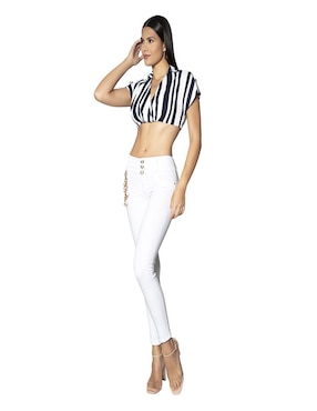 Blusa Studio F manga corta para mujer