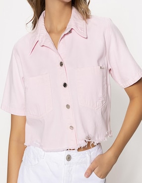 Blusa Studio F manga corta para mujer