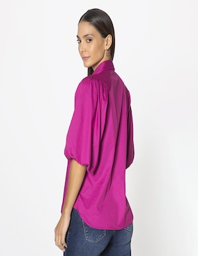 Blusa Studio F manga 3/4 para mujer