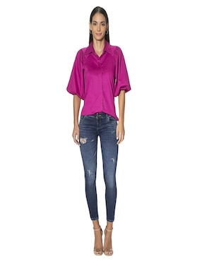 Blusa Studio F manga 3/4 para mujer