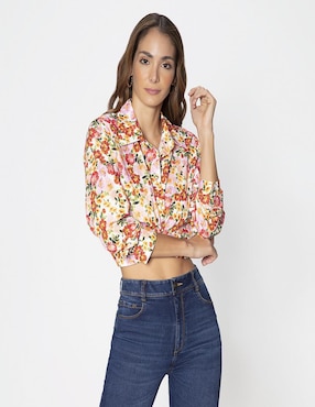 Blusa Studio F manga 3/4 para mujer