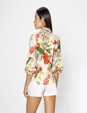 Blusa Studio F manga 3/4 para mujer