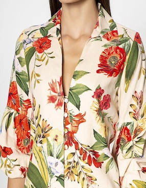 Blusa Studio F manga 3/4 para mujer