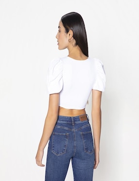 Blusa Studio F manga corta para mujer