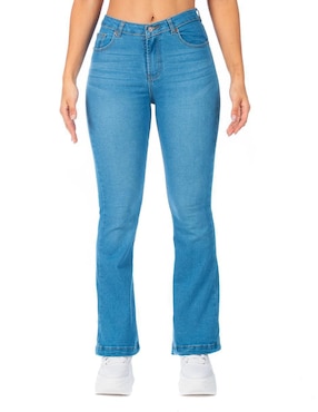 Jeans Flare Opp's Jeans Corte Cintura Alta Para Mujer