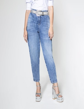 Jeans Regular Studio F Corte Cintura Para Mujer