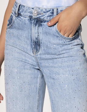 Jeans straight Studio F Hot Fix para mujer