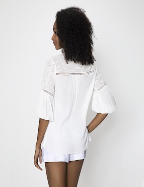 Blusa Studio F manga 3/4 para mujer