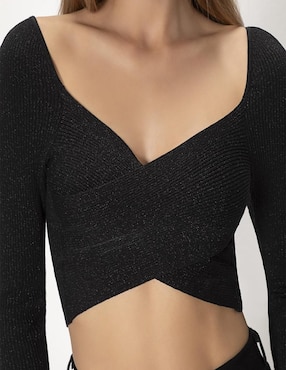 Blusa Studio F manga larga para mujer