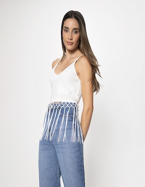 Blusa Studio F sin manga para mujer