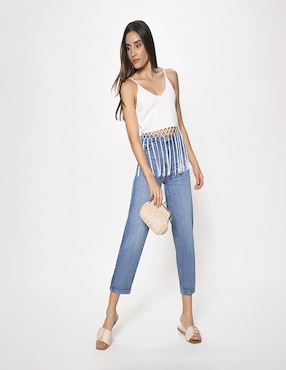 Blusa Studio F sin manga para mujer