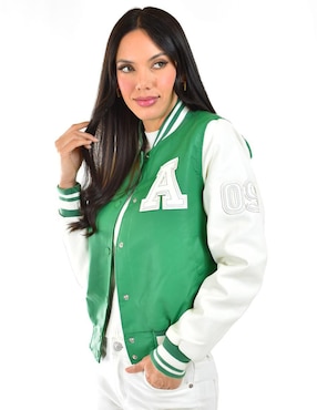 Chamarra Roman Fashion impermeable para mujer