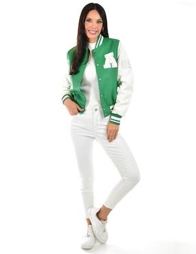 Chamarra Roman Fashion impermeable para mujer