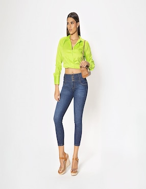 Blusa Studio F manga larga para mujer